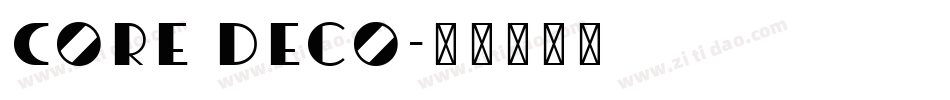 Core Deco字体转换